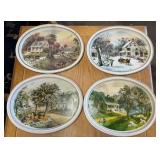 (SET)COLLECTOR TRAYS-"FOUR SEASONS"