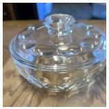 GLASS CANDY DISH W/LID