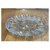 GLASS EGG PLATE