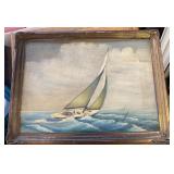 FRAMED ARTWORK-APPROX. 34"x28"