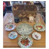ASSORTED ITEMS FROM THE HOME W/BASKET