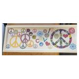 FRAMED ARTWORK-APPROX. 42"x16"