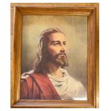 FRAMED "JESUS CHRIST" PICTURE-APPROX. 22"x30"