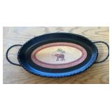 METAL TRAY-APPROX. 10"x6"