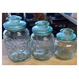 GLASS CANISTER SET