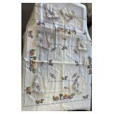 VINTAGE TABLECLOTH-CHECK OUT THE PIC