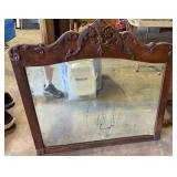 FRAMED VINTAGE WALL MIRROR-APPROX. 32"x30"