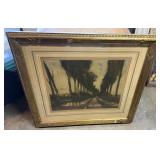 FRAMED ARTWORK-APPROX. 38"x34"