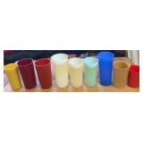 (9)TUPPERWARE TUMBLERS-ASSORTED