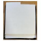 DIVIDER/TAB SHEETS-"GREAT FOR RECORDS"