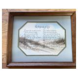 FRAMED ARTWORK-APPROX. 18"x15"