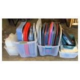 PLASTIC TOTES & LIDS-"NO MATCHES"