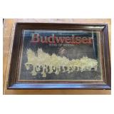 MIRROR SIGN-"BUDWEISER"/APPROX. 26"x16"