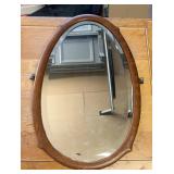 BEVELED MIRROR "FROM THE PAST"-APPROX. 36"x24"