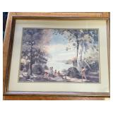 FRAMED ARTWORK-APPROX. 30"x28"