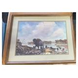 FRAMED ARTWORK-APPROX. 30"x28"