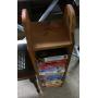 Wood VHS tape holder only - stores tapes both side