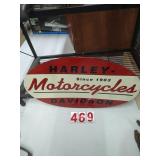 Harley Davidson Oval Metal Sign