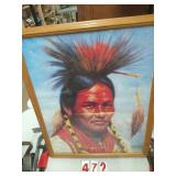 K.M. Freemon lithograph Indian Print
