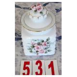 Lefton lidded Container