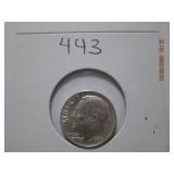 1964 AU/MS  Roosevelt Silver Dime