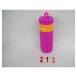 Coolgear Retro Bottle with Straw- Pink & Orange