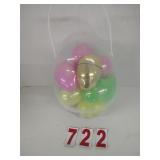 Clear easter Egg filled with Colored fillable