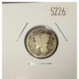 1917 Mercury Silver Dime