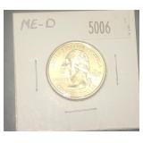 2003 D Washington Quarter Maine AU condition