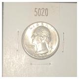 1970 D Washington Quarter AU condition