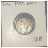 1941 Mercury Silver Dime