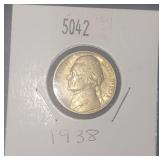 1938 Jefferson Nickel