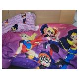 Supergirls Comforter & Flat Sheet