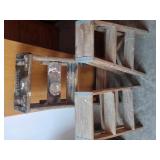 Set of 3 Wooden Step Ladders