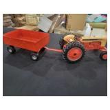 Toy Case Tractor & Wagon