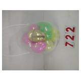 Clear easter Egg filled with Colored fillable