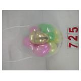 Clear easter Egg filled with Colored fillable