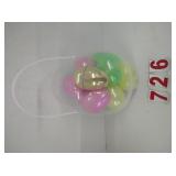 Clear easter Egg filled with Colored fillable