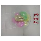 Clear easter Egg filled with Colored fillable