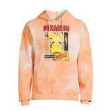 Pikachu 3x tie die hooded sweatshirt