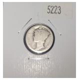 1919 Mercury Silver Dime