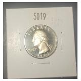 1987 S Washington Quarter AU condition
