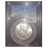 1962 Franklin Half Dollar PCGS-MS64