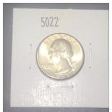 1968 D Washington Quarter AU condition
