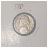 1939 Jefferson Nickel