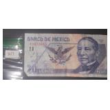 Banco De Mexico 20 Pesos series 13M