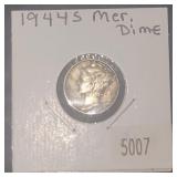 1944 S Mercury Silver Dime