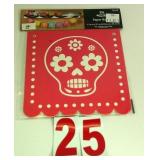 Skull Paper Banner