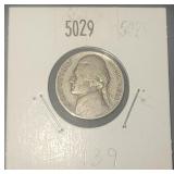 1939 Jefferson Nickel