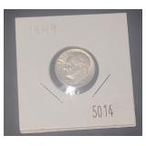 1949  Roosevelt Silver Dime